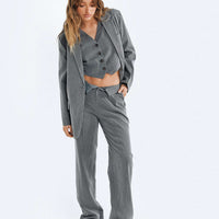 Purley Pinstripe Pants Grey
