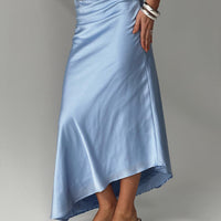 Resistance Asymmetrical Maxi Skirt Blue
