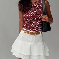 Boderek Mini Skirt White