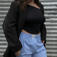 Cobain Shorts Blue Stripe