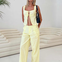 Such A Charmer Tie Up Set Yellow