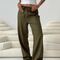 Breeta Drawstring Pants Olive