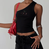 Amethysta Denim Skort Black