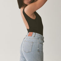 Kalinda High Rise Straight Leg Jeans Blue