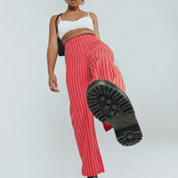 Euros Pants Red Tartan