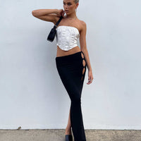 Jordan Knit Midi Skirt Black