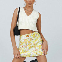 Sloane Mini Skirt Yellow