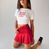Wilcox Mini Skirt Red