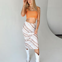 Zannia Maxi Skirt White