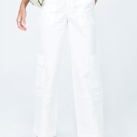 Ayla Linen Pants White