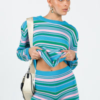 Tallow Knit Stripe Shorts Multi