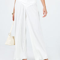 Mathea Plisse Pants Ivory