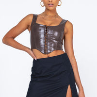 Motel Sheny Mini Skirt Black