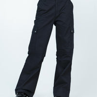 Fallout Mid Rise Cargo Pants Black