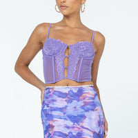 Pattie Mesh Mini Skirt