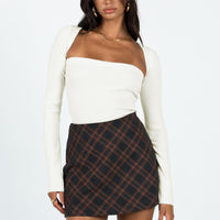 Fike Mini Skirt Charcoal
