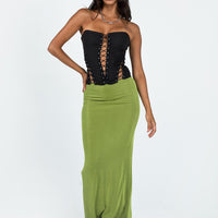 Harriette Maxi Skirt Green Lower Impact