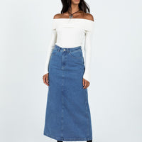 Harben Denim Maxi Skirt