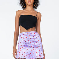 Amelia Mini Skirt Purple