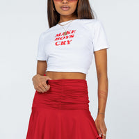 Wilcox Mini Skirt Red