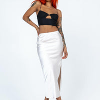 Ruby Midi Skirt Champagne Eco
