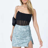 Keelan Mini Skirt Green