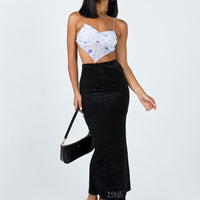 August Midi Skirt Black