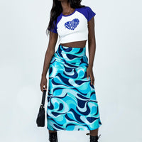 Tobin Maxi Skirt Blue