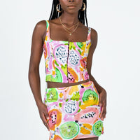 Pinacolada Mini Skirt Multi