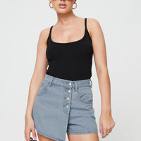 Merthyr Denim Skort Mid Wash
