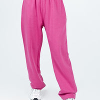 Arya Straight Leg Track Pants Pink