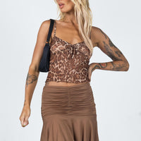 Wilcox Mini Skirt Brown
