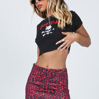 Cairen Mini Skirt Red