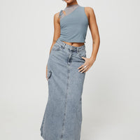 McGuane Denim Midi Skirt Petite