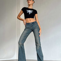 Carmella Low Waist Y2K Jeans Denim