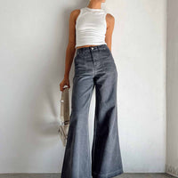 Dream Big Wide Leg Flare Jeans Denim