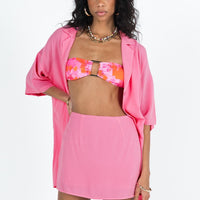 Caraliia Mini Skirt Pink