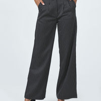 Archer Pants Pinstripe Black