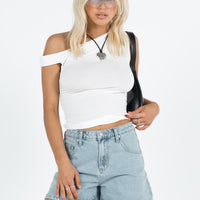 Saldana Shorts Light Wash Denim