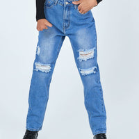 Lisbon Ripped Denim Jeans
