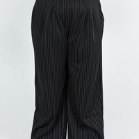 Archer Pants Pinstripe Black Curve