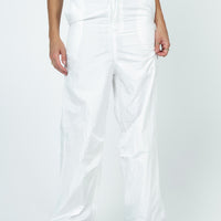 Austin Parachute Pants White