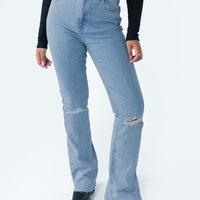 Mish High Rise Flare Jean Denim