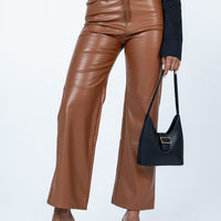 Gemini PU Pants Brown