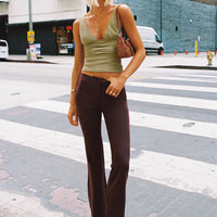 Sportia Flare Pants Brown