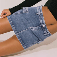 Grishea Low Rise Denim Skirt