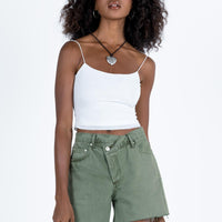 Xena Denim Shorts Green