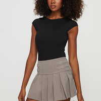 Cartwright Cord Mini Skirt Grey