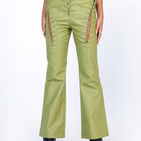 Harvey PU Pants Green