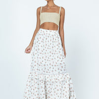 Fowler Maxi Skirt White